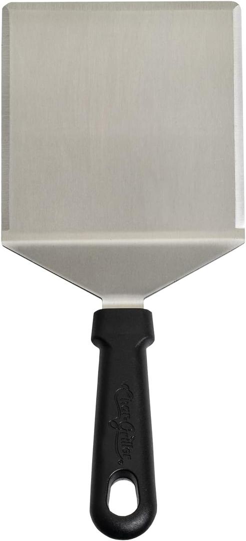 Char-Griller 8879 Flat Iron Griddle Heavy Duty Spatula Outdoor Kitchen Accessory