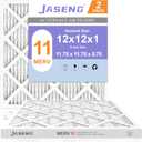 12x12x1 Furnace Air Filters 2 Pack, MERV 11 MPR 1000 & FPR 7 Filtering, HVAC Air Filter Replacement (exact dimensions: 11 3/4"x 11 3/4"x3/4")
