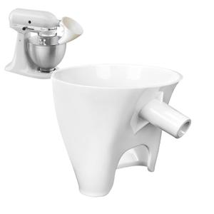Flour Funnel for Kitchen Mixer,Anti-Splash and Easy to Use Plastic Powder Funnel for Pouring,Suitable for Kitchen Artisan Ksm150 4.5-5 Quart Tilt-Head Stand Mixer