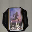 Running Armband with Earphone Bag Cell Phone Armband for iPhone 17 16 15 Pro 14 Plus 13 11 XR, Galaxy S24/S10 Water Resistant Sports Phone Holder Case & Zipper Slot Car Key Holder for 6.9 inch Phone (Black (Up to 6.9''))