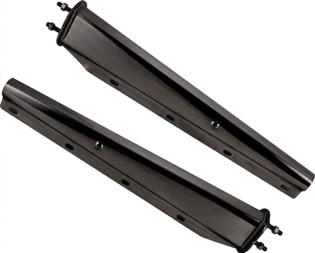 GXYWADY 1 Pair 30 Black Mud Flap Hanger Set 2-1/2 Bolt Spacing Spring Loaded Replacement for Semi Truck