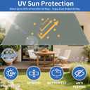 Waterproof Sun Shade Sail 6.5' x 10' Rectangle UV Block Shade Fabric Sun Shade Cloth Privacy Screen with Grommets for Backyard Yard Deck Patio Garden Outdoor Activities, Dark Grey