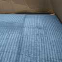 75" Folding Sofa Bed Convertible Futon, Twin Size Sleeper Couch, Washable Velvet Corduroy Cover & High-Density Foam, 2-in-1 Floor Mattress, No Assembly for Living Room/Dorm Blue, 75*35*6 inch