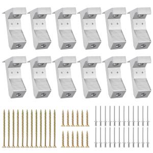 Squeaky Floor Repair Kit, Pack of 12 Aluminum Alloy Floor Repair Tool, Wood Floor Repair Kit for Eliminating Squeaky Floor Sounds