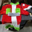 Green Furry Big Monster Costume for Kids 6Pcs with Mask, Gloves, Boys More for Kids Christmas Costume Party
 Size M