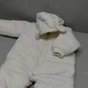 Ilyboz Infant Toddler Snowsuit Cute Baby Bear Suit Newborn Winter Coat Warm Hooded Jumpsuit for Boys Girls, 90