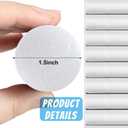 Kathfly 12 Pcs Floating Pool Noodles Foam Tube 1.5 x 35 Inches Floating Foam Tube Round Solid Noodle for Adults Swimming Craft Project(White), approx. 1.5 x 35"