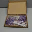 Crowye 50 Pcs Acrylic Crystal Picks 12 Inch Artificial Beaded Stems Picks for Home Wedding Holiday Vase Fillers Florals Embellishing DIY Crafts Wreaths Bridal Bouquets Decors(Purple)