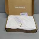 GOKOTTA Fitted Sheet King Only,100% Rayon Derived from Bamboo Fitted Sheet,Ultra Soft,Cooling and Breathable Bottom Sheet with 4 Elastic Corner Straps,No Slip,No Pilling,16" Deep Pocket-Cream White