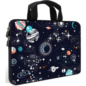 AMARY Laptop Sleeves 11.6" 12" Laptop Handle Bag Neoprene Notebook Carrying Pouch Chromebook Sleeves case Ultrabook Case Tablet Cover Fit Apple MacBook Air HP DELL Lenovo Asus for Men Women (Galaxy)