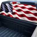 Truck Decals - American Flag, 65x20in, Gift for Men, Dad, Grampa, Boyfriend