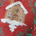 Lahome Christmas Rugs for Living Room, Soft Bedroom Rug 8x10 Under Bed Print Xmas Carpet Reindeer Christmas Home Decor, Stain Resistance Non Shedding Indoor Carpet for Office Room Dining Room