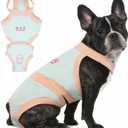 PUMYPOREITY Escape Proof Dog Diapers - Reusable & Washable, Suitable for French Bulldogs & Both Male & Female Dogs - Blue (Large)
