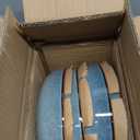 GBhome 8.75'' Large Ceramic Pasta Bowls, 38oz Stoneware Pasta Serving Bowls Set of 4 for Kitchen, Wide Bowls for Fruit,Pasta,Salad,Oatmeal,Meal, Microwave Safe, Reactive Glaze-Space Blue