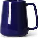 24 OZ Large Coffee Mug, Nice Ceramic Boss Tea Cup with Big Handle for Dad Men Women, Unique Style For Any Kitchen, Blue