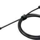 Kensington NanoSaver Combination Laptop Lock, Resettable Computer Security Locking Cable for Ultra-thin Laptops for HP Lenovo Asus Acer, Resettable 4-wheel Number Code (K60603WW)