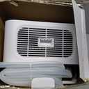 Dehumidifier for Home, Quiet Portable Dehumidifier with Auto Shut Off, 7-Color LED Light for Basement, Bedroom, Bathroom, Snowy