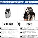 FCT Dog Backpack Carrier - Spine-Friendly for Small to Midium Dogs (8-18 lbs), Horizontal Design Dog Carrier with Adjustable Back Straps,Legs-Out Comfort for Travel/Hiking/Cycling (Black, Size M)