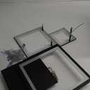 Modern Black Led Ceiling Light 3-Square Design 3000K-6500K Dimmable LED Ceiling Light with Remote 33W Acrylic Ceiling Lighting Fixture for Bedroom Kitchen Dining Room Office Lamps