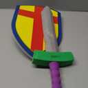 Super Z Outlet Children's Foam Toy Medieval Joust Sword & Shield Knight Set Lightweight Safe for Birthday Party Activities, Event Favors, Toy Gifts