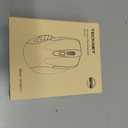 TECKNET Wireless Mouse (BT5.0/3.0 & 2.4G) Rechargeable 4800 DPI Silent USB A & Bluetooth Mouse 6 Buttons, Wide Compatibility - Grey