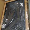 Beach Seascape Pink Surfboard Framed Canvas Wall Art Set, Palm Tree Nature Wall Decor Coastal Ocean Landscape Print for Bedroom Living Room Bathroom 3 Panels, 16x24 Inch - Ready to Hang