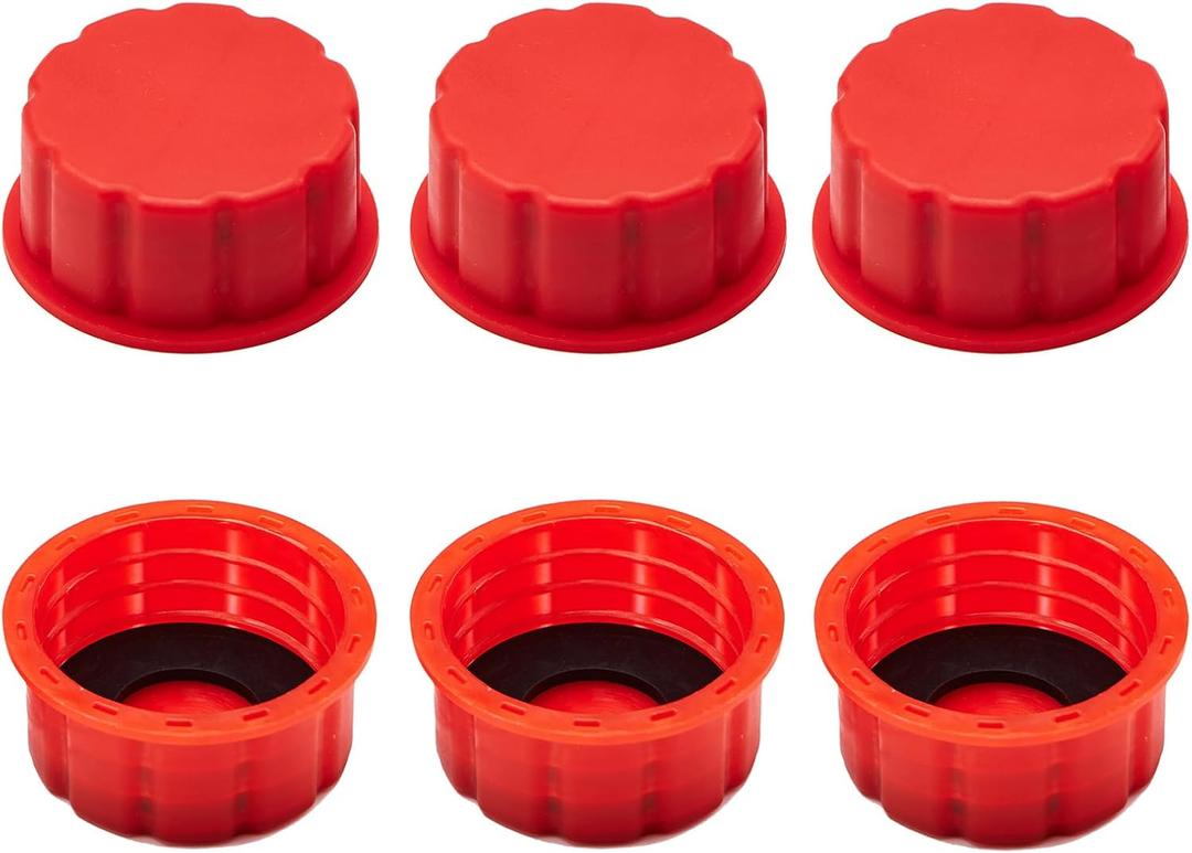 6 PCS Gas Can Cap Replacement - Perfect Lid for 5 Gallon Gas Cans, Fits Midwest, Surecan, Briggs, Blitz, Ideal for Gasoline Tank Storage, Coarse Thread