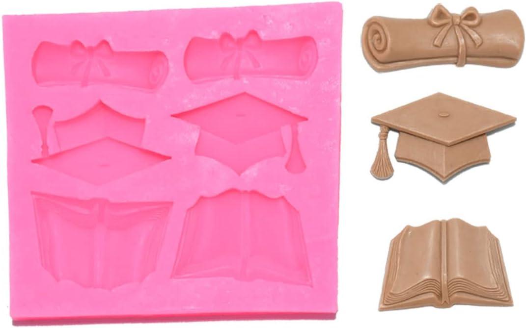 Mini Graduation Mold Graduation Cookie Cutters Graduation Cupcake Toppers Graduation Chocolate Candy Fondant Mold for Graduation Party Supplies