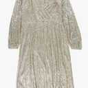 DKNY Women's Dress Sequined Sheath Gold, Size 8
