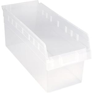 Quantum Storage Systems QSB808CL STORE-MAX Part Organizer Clear Bins 18" L x 9" W x 8" H 10 Pack