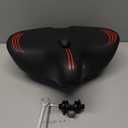 Extra Oversized Bike Seat Cushion for Peloton Bike & Bike+, Comfort Bicycle Seat Replacement for Men Women, Wide Bike Saddle Compatible with Peloton Accessories, Exercise, Electric, Cruiser Bikes (Red)