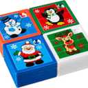 24 Bulk Christmas Slide Puzzle Party Favors and Stocking Stuffers