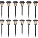 MAGGIFT 12 Pack Solar Pathway Lights Outdoor Solar Garden Lights for Patio, Yard, Driveway