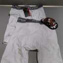 Youper Boys Athletic Supporter, Compression Shorts w/Soft Protective Athletic Cup, Youth Sizes (Medium, White Grey)