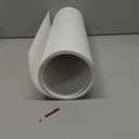 White Plastic Roll 16x96In 0.8mm Thick Hard Polypropylene Flexible Plastic Sheet for DIY Crafts, Custom Gaskets, Furniture Trim Protective Liners, Heat Bendable Cut-to-Size