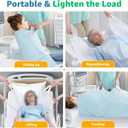 Washable Bed Pad for Incontinence: Waterproof Bed Pads with 8 Handles,2 Packs Reusable Bed Underpads, Waterproof Positioning Bed Pads for Elderly, Adult,Bedwet, Kids,Bedridden,Hospitals, 34"x52"