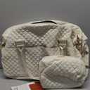 LOVEVOOK Travel Duffle Bag,Weekender Bags for Women with Shoe CompartmentCarry on Overnight Bag with Toiletry Bag,Gym Duffel Bag with Wet Pocket, Hospital Bags for Labor and Delivery (Large-2 Pcs, Beige)