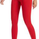 VME High Waist Buttery Soft Yoga Pants - Tummy Control Workout Running Yoga Legging for Women (Red, S)