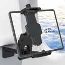 KDD Airplane Tablet Holder Mount, Adjustable Travel Essentials iPad Phone Stand with 360 Degree Rotation, Portable Tesla Model 3/Y Car Headrest Mount Compatible with iPad, Cell Phone