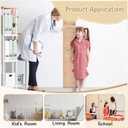 GUANKE Wooden Kids Height Chart for Wall, Natural Solid Wood Dual Scale (Feet/CM), Writable Growth Tracker, Easy Install Nursery Decor (Tree)