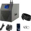 42 Gallon Aquarium Chiller, 1/10 HP Water Chiller Machine Hydroponic, System Fish Tank Cooling System with Upgraded LED Display, Axolotl Cooler for Coral Reef Shrimp