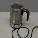 Milk Frother and Steamer [Upgraded], AMZCHEF All-in-1 Detachable Frother for Coffee 600W, Automatic Warm and Cold Foam Maker, Stainless Steel Jug, Dishwasher Safe, LED Display (Silver)