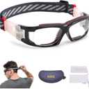 SooGree Kids Sport Goggles Glasses,Protective Eyewear Goggles,Eye Safety Glasses,Replaceable to Prescription Lenses Age 8-16
