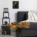 VIYYIEA Framed Canvas Wall Art Home Decor Gothic Room Decor Prints, Vintage Rabbit Lady Wall Decor, Aesthetic Dark Academia Easter Wall Pictures Gold Framed Goth Artwork 9x11in