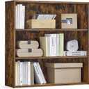 VASAGLE Custos Collection - Bookshelf, 3-Tier Bookcase, Book Shelf, Open Storage Shelf, 9.4 x 31.5 x 32 Inches, for Living Room, Home Office, Dinning Room, Rustic Brown ULBC173X01