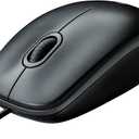 Wired Mouse for Computer and Laptop, USB Corded Mouse, Right or Left Hand Use - Black