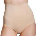 Tummy Control Shapewear Panties, High-Waist Body Shaper, Seamless Shaping Underwear for Daily Wear (XX-Large, Nude)