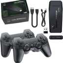 4K Wireless Retro Game Console Stick with 20000+ Games, Built-in 9 Emulators, two 2.4G Controllers Plug and Play Video Games for TV