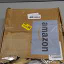 Qilery 50 Pcs Clear Frosted Gift Bags with Handles, 5.9 x 5.1 x 2.36 Inches Small Plastic Goodie Bags Reusable Transparent Party Favor Bag for Wedding Birthday Baby Shower Boutique DIY (Brown)