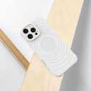 4 x Case for iPhone 14 Pro, Thin Slim Stylish Ripple Pattern Design, iPhone 14 Pro Protective Cover 6.1 inch, White